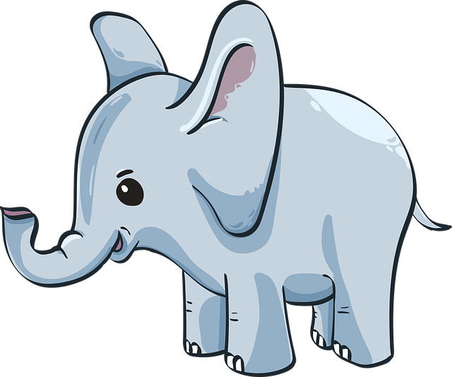 baby olifant illustratie